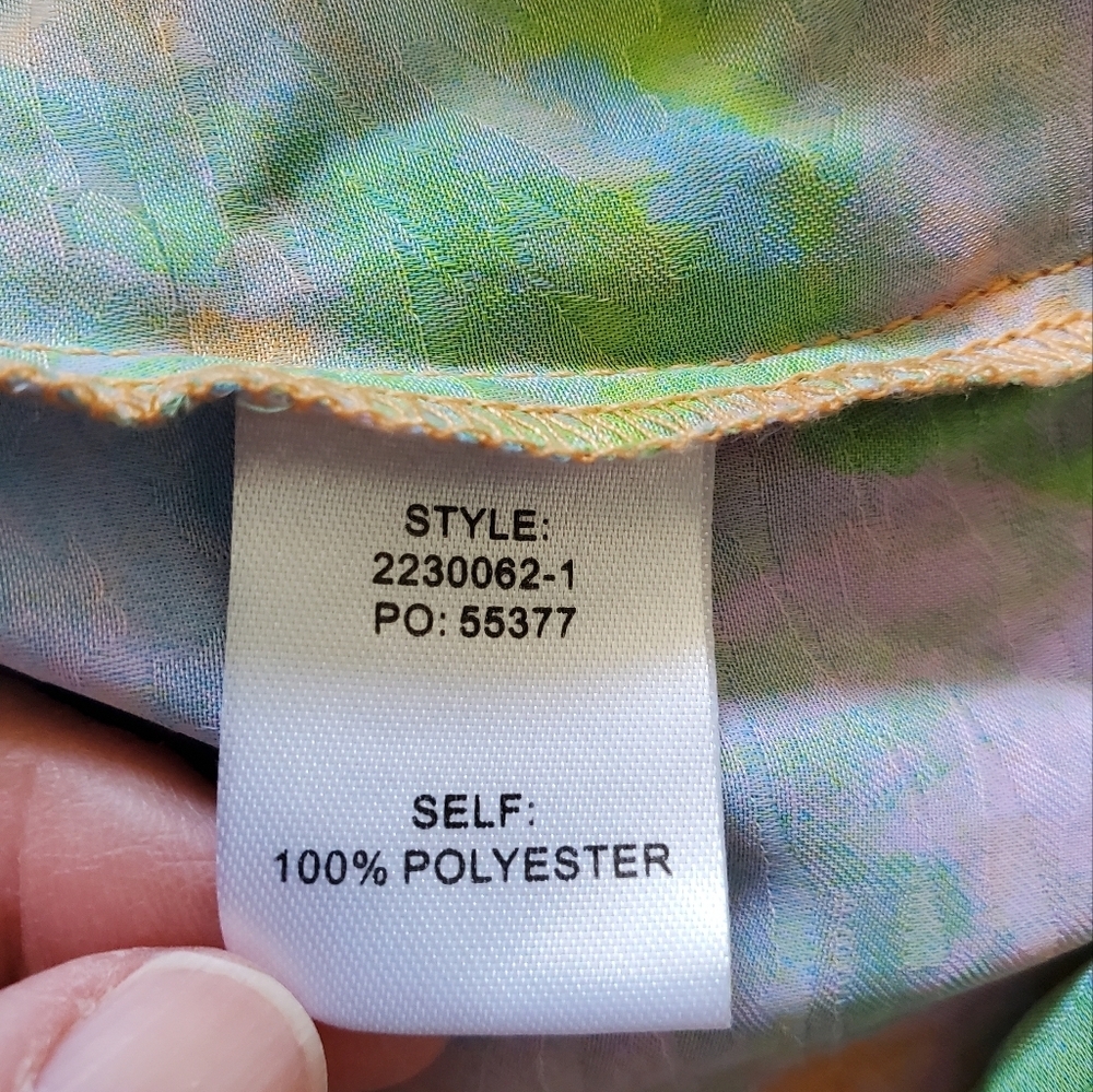 Current Air Abstract Split Neck Blouse. Size Medi… - image 6